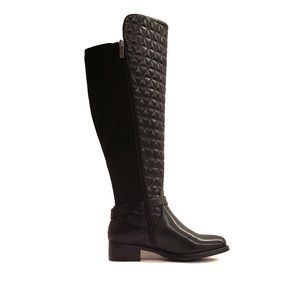 New Black Over The Knee Wide Calf Boot Sizes 7-13W